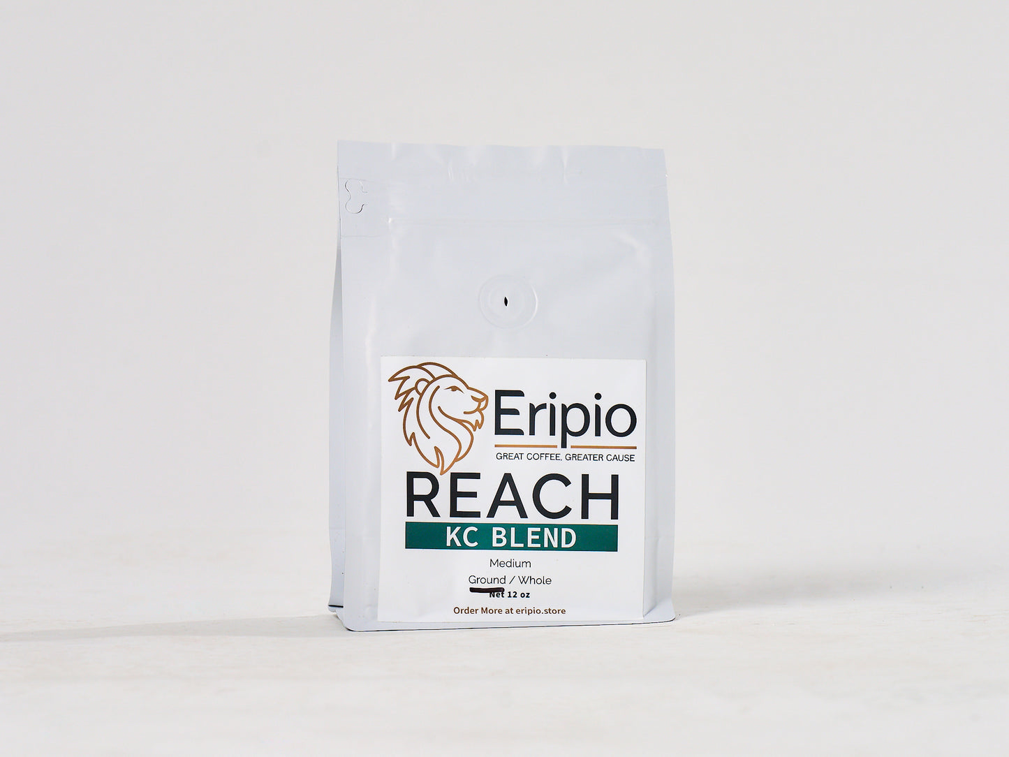 Eripio Reach KC Blend coffee package on a white background