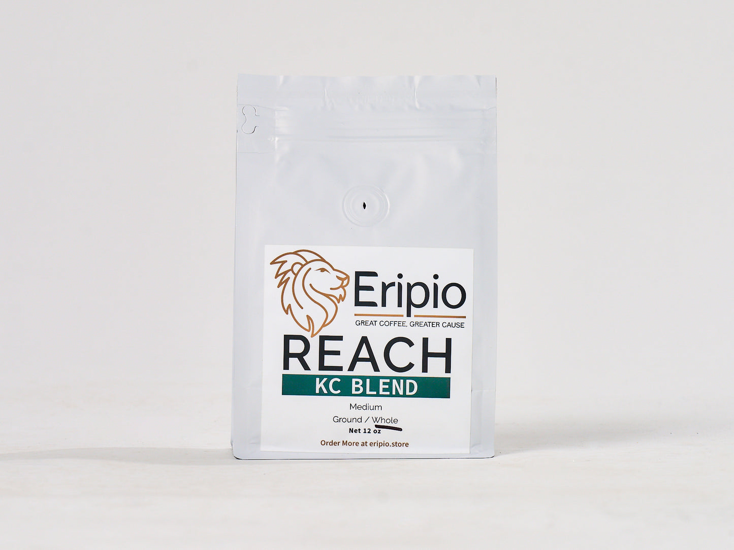 Eripio Reach KC Blend coffee package on a white background
